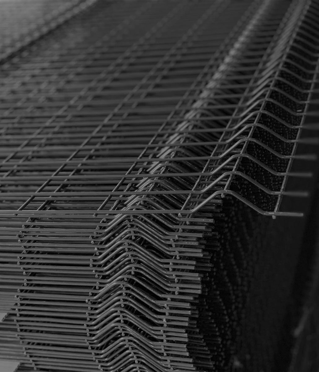 Manufacturing floor steel fencing